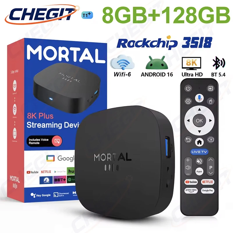 2026 New T1+ 8K HD TV Box Andr - Home Cinema Tv recension och pris