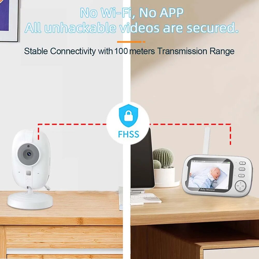 3.5'' Video Baby Monitor 2.4G  - Home Cinema Wireless recension och pris